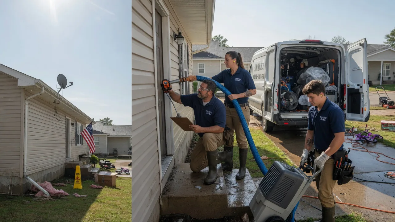 Ceiling Water Damage Restoration in Mansfield, SD near me